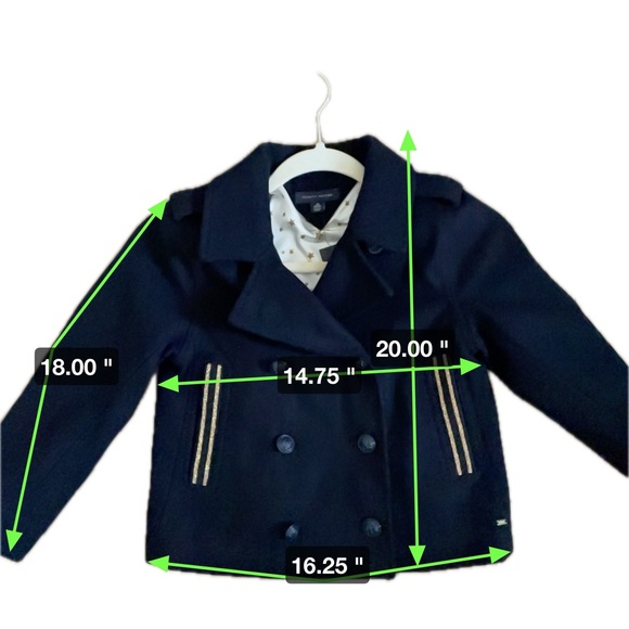 Tommy Hilfiger peacoat for kids size XS. NWT - Picture 6 of 6